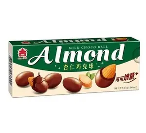 IMEI Creamy Crunchy Almond Chocolate Ball Snack, Milk Chocolate Flavor - 47g