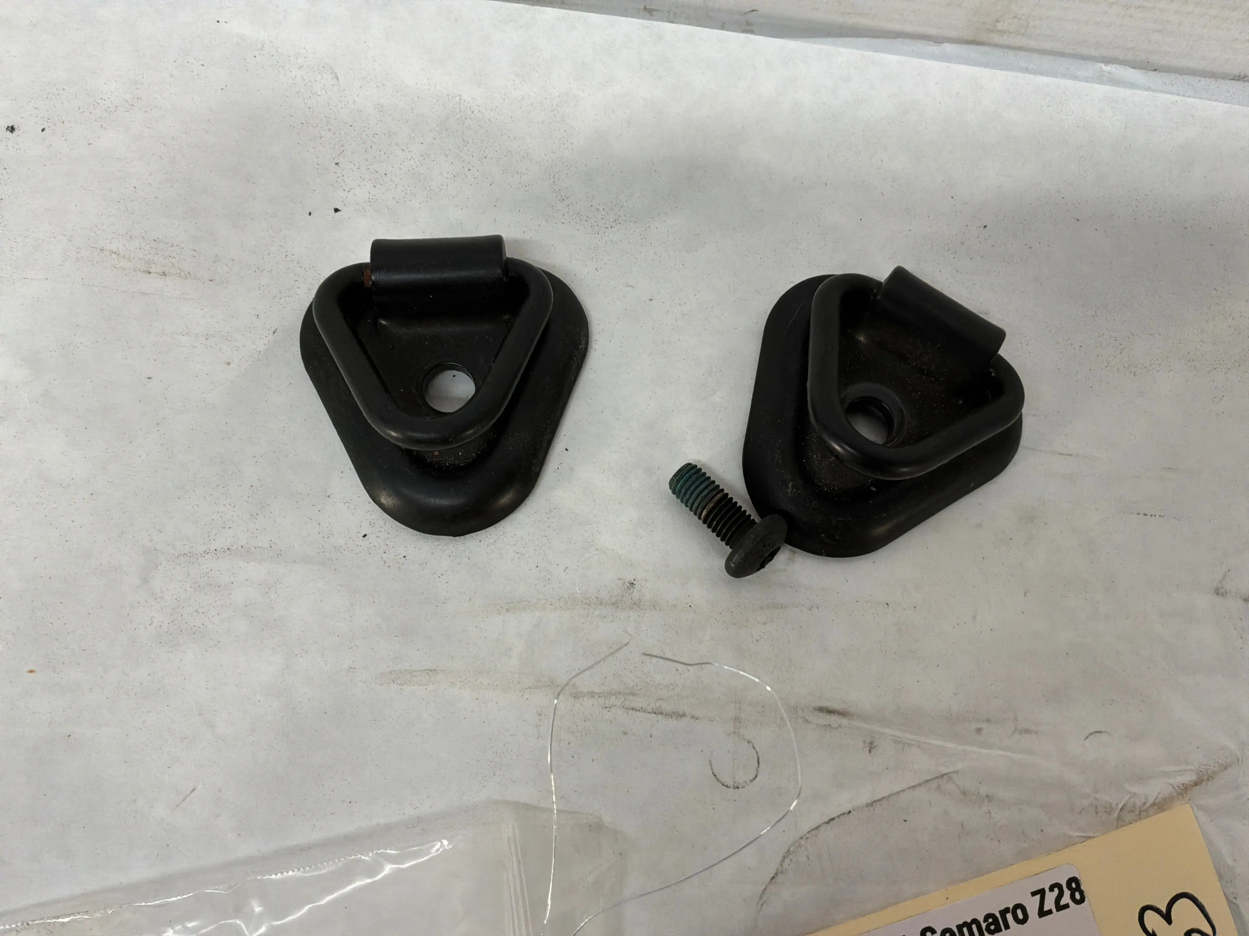 2002 Chevy Camaro Z28 Trunk Cargo Compartment Tie Down Hooks OEM
