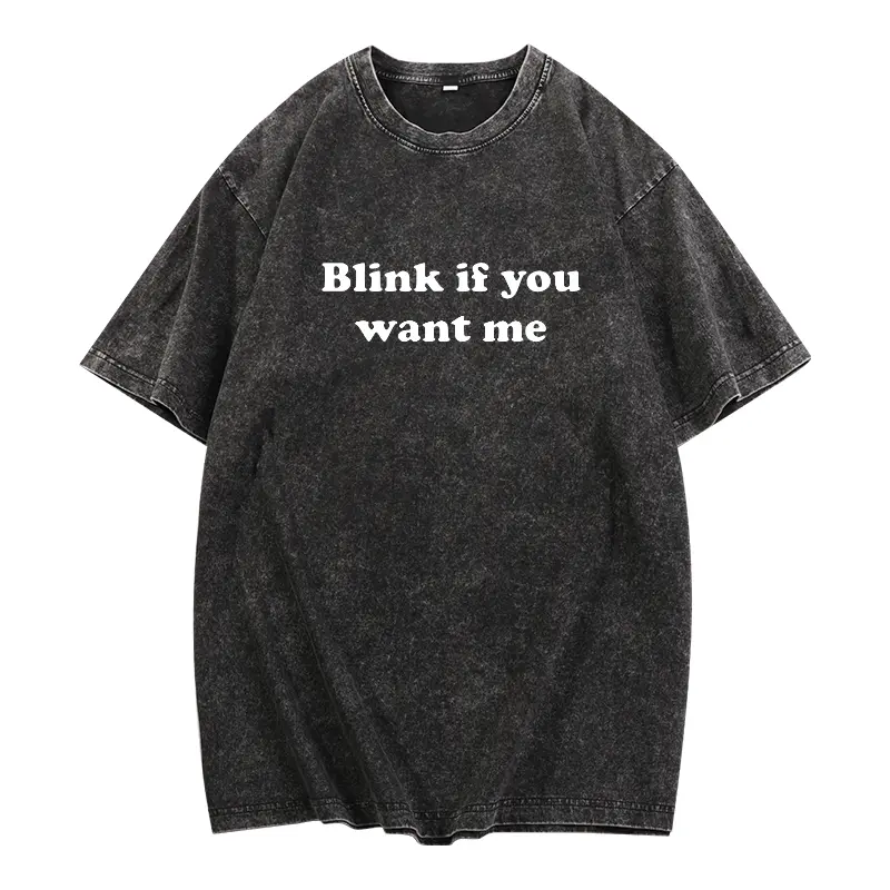 Washed T-shirt-black