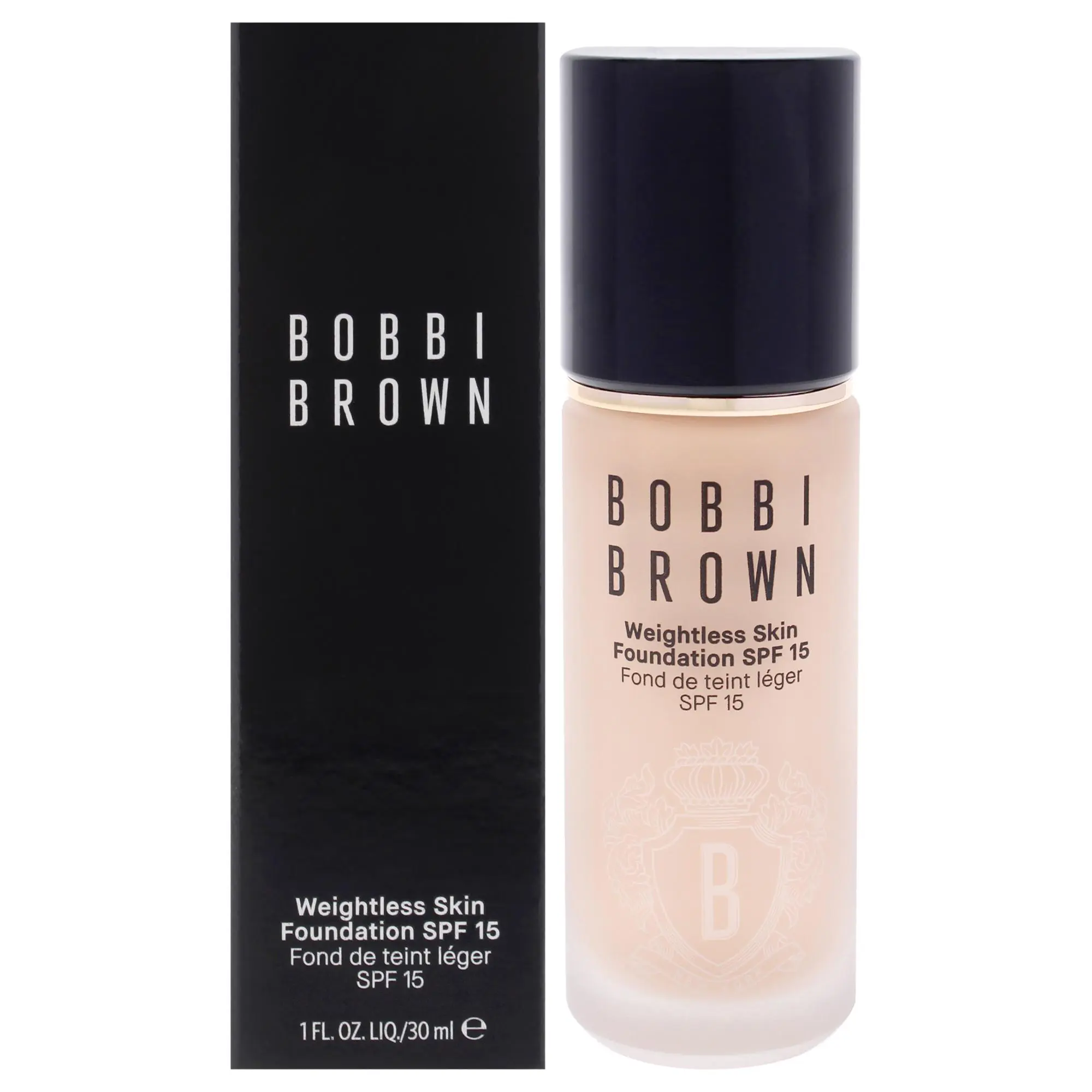 Bobbi Brown Women's Flawless Long-Wear Lightweight Foundation SPF 15 - C-024 Ivory, Makeup with Natural Finish, Applies Evenly - 1 oz, Weightless