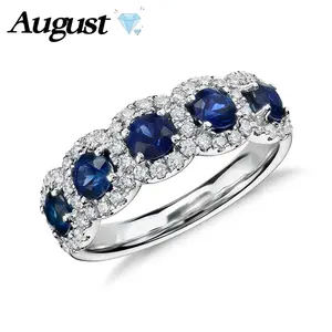 Blue Cubic Zirconia Ring for Women, Elegant Sparkling Paved Setting, Trendy Jewellery for Daily Wear & Parties, Sizes 6-10, Trendy Jewellery Accessories