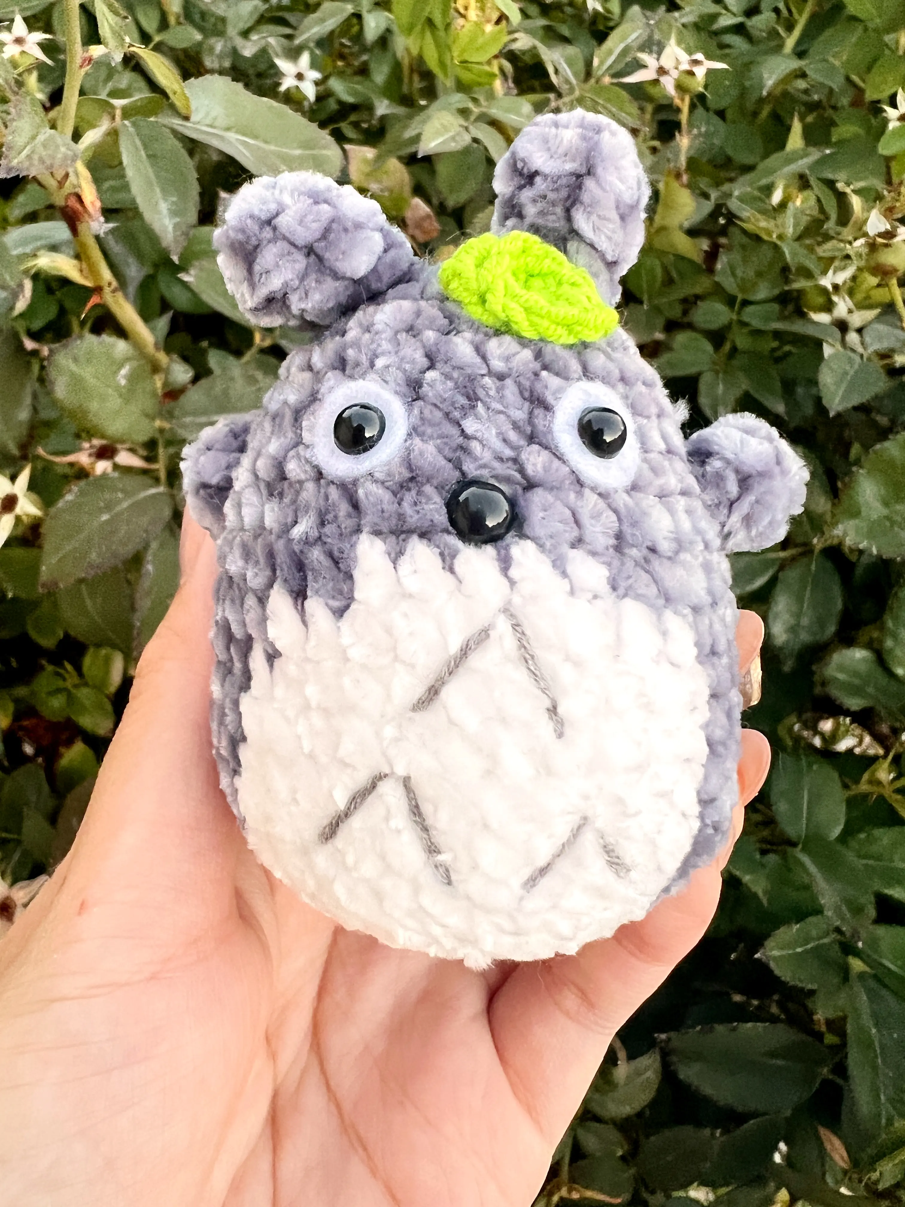Crochet Amigurumi Totoro Chinchilla Home Decor Unique Gift To Friends, Family, and Yourself Handmade with Love Plushie Toy Figurine