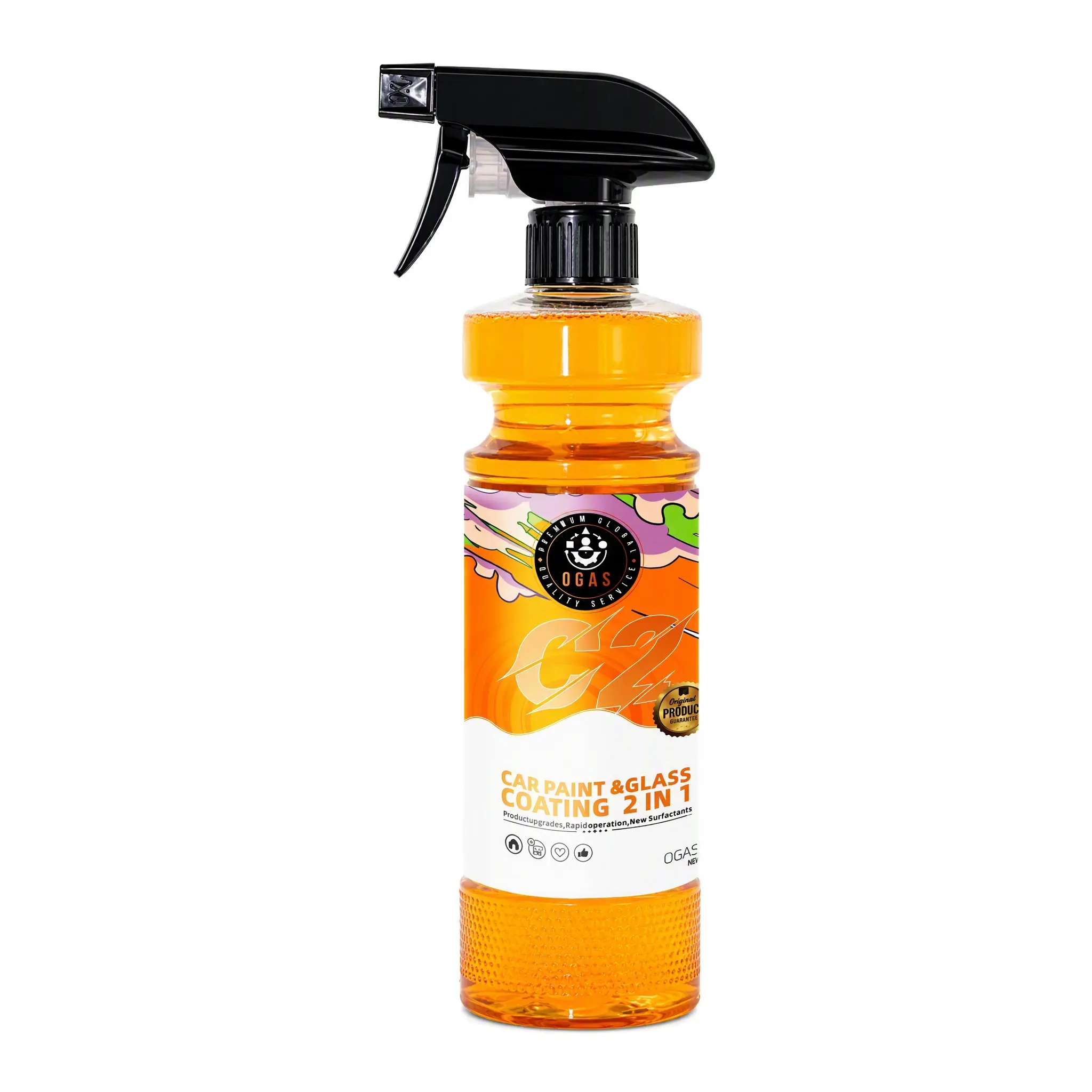2-In-1 Car Paint & Glass Coating Spray, Quick Hydrophobic Lotus Leaf Water Repellent Protection, Instant Gloss Boost, Rain Water Beading Effect, Easy Spray-On Auto Care For Vehicle Body & Windshield Surfaces
