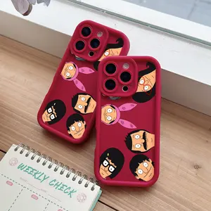 Cartoon B-Bob Burger-ES PhoneZ Case Suitable for iPhone 17 16e 16 15 14 13 12 11 Mini Pro Max Air X XR XSMAX 8 7 Plus Anti Fall Soft TPU Back Cover