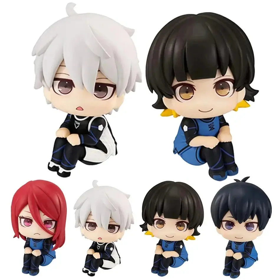 Isagi Yoichi Doll Blue Lock Action Figures Q Version Chigiri Hyoma Bachira Meguru Nagi Seishiro Anime Figure PVC Ornament Toys