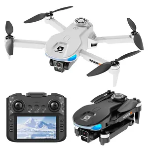 【Father's Day Gift】XS8 Beginner-Friendly Camera Drone, Large Remote Screen & Body LCD Display, Brushless Motors, Optical Flow Stable Quadcopter, 2 Batteries, Ideal Birthday & Children's Day Gift