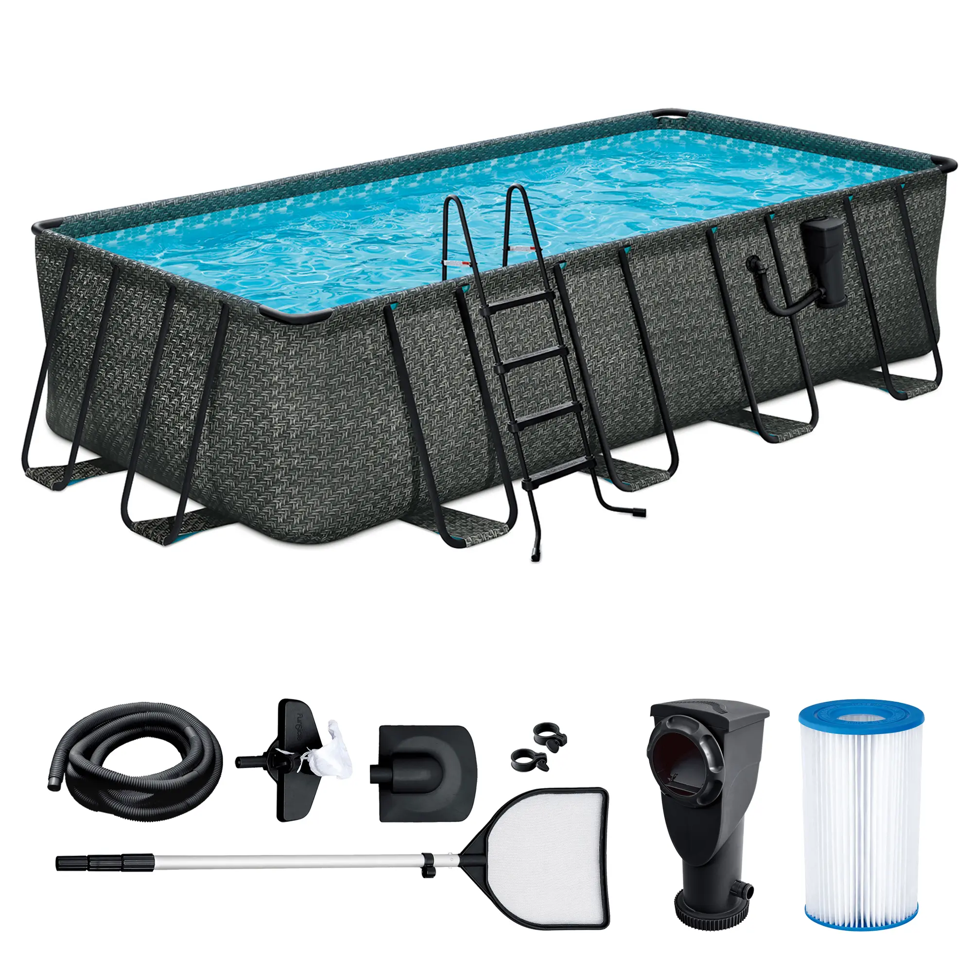 18ft x 9ft x 52in - SkimmerPlus Pump