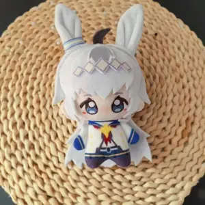 HOT Anime Umamusume: Pretty Derby Oguri Cap 10CM Plush Doll Toy Cosplay Student Backpack Pendant Plushies Keychain Birthday Gift