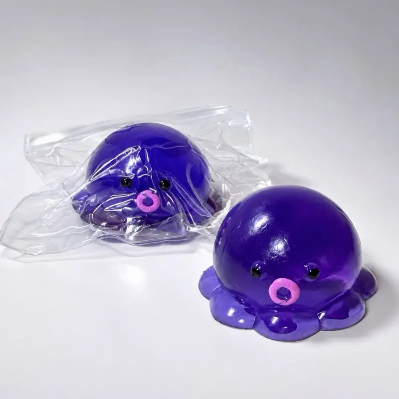 Bubble Octopus Squishy Toy | Slow-Rise Mud Texture Stress Ball | Satisfying Sensory Fidget Gift for Kids & Adult