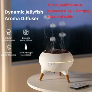 Mushroom Humidifier, Home Silent Bedroom Automatic Spray, Colorful Atmosphere Light, Essential Oil Addition, Aromatherapy Humidifier, Remote Control Mist Maker, Noiseless Humidifier