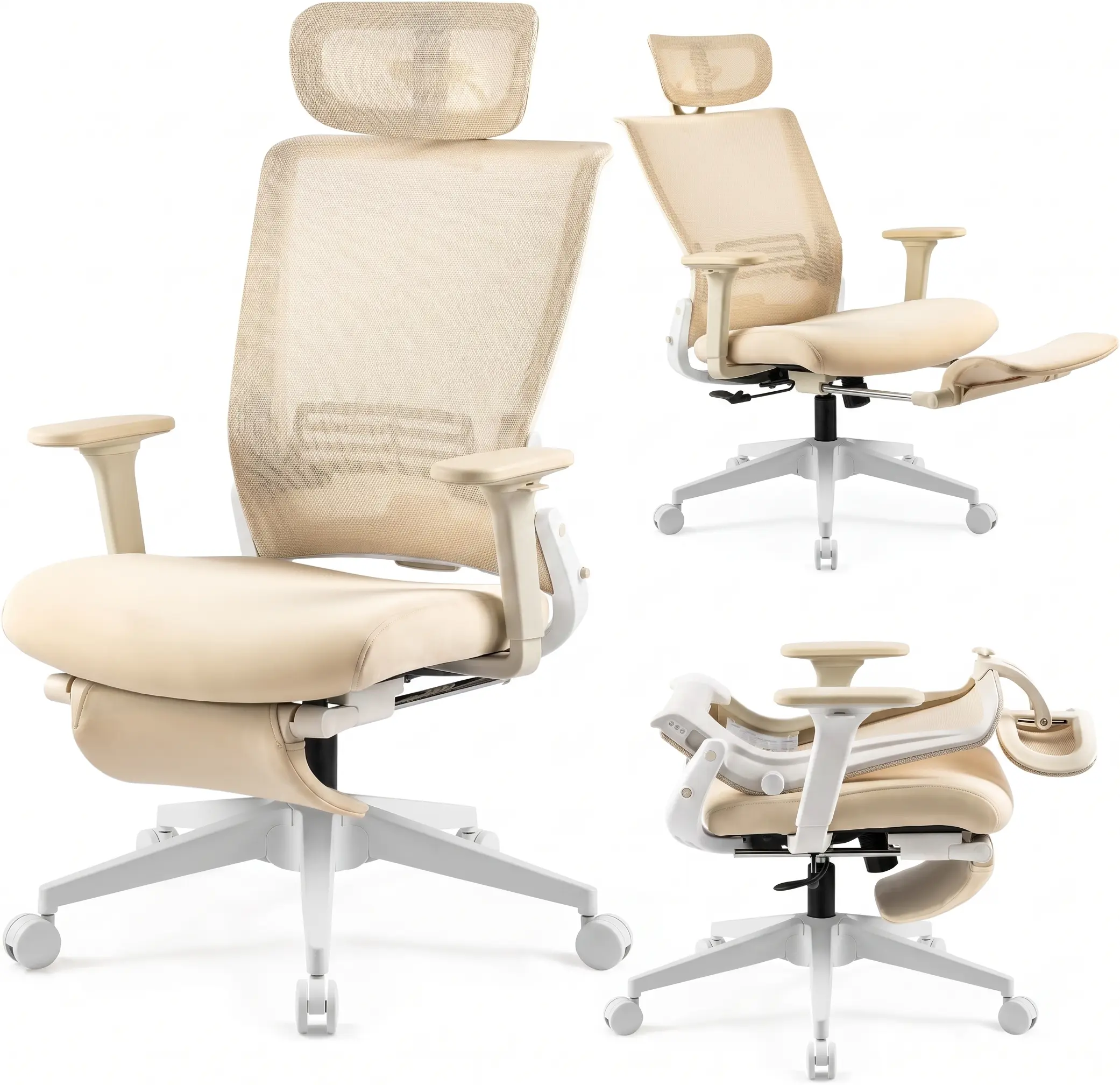 Space-Saving Ergonomic Office Chair | WELAX S4 Foldable Desk Chair for Small Spaces, High-Back Executive Seating with Lumbar Support, Spine-Fit Design, Folds to Save Room for Home Office.