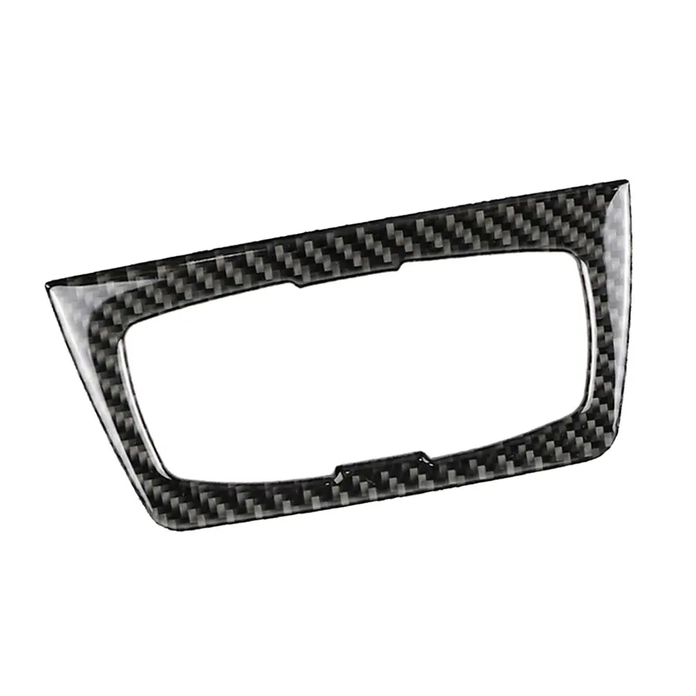 Carbon Fiber Car Interior Decorative Headlight Switch Frame Cover Trim for BMW F30 F31 F32 F33 F34 3 Series, 328I, 325I (2012-2020)