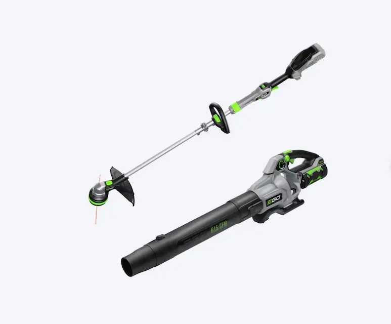 EGO POWER+ 56-volt Cordless Battery String Trimmer and Leaf Blower Combo Kit 2.5 Ah(used)