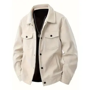 Men's corduroy jacket, with multi-pocket design, is an ideal choice for outdoor activities in spring and autumn