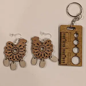 Chicken with Eggs Earrings - Unique Design with Hanging Elements, Perfect for Everyday Wear