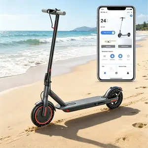Electric Scooter -19 MPH Max Speed, 8.5''Honeycomb Solid Tires, 350W Motor, 12 Miles Range,Adjustable Speed Foldable Commuter Scooter with Dual Braking System &App Control School Scooters
