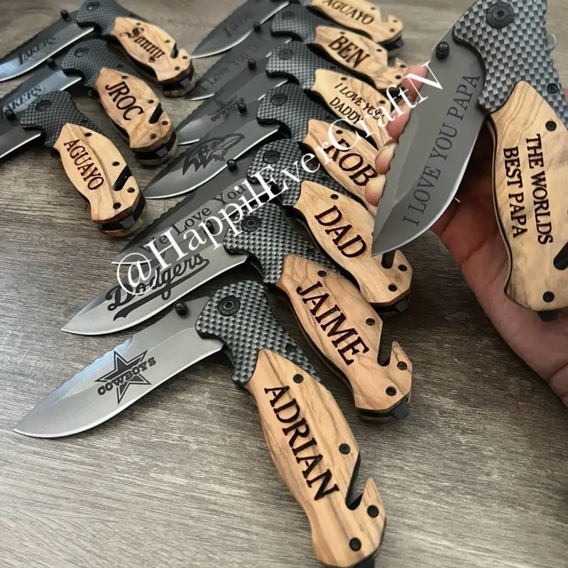 Pocket knife custom engraved, Father's Day, men's gift