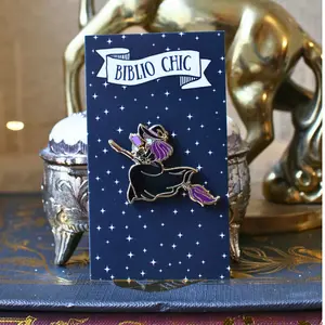 Girls Will Be Girls Book Witch Hard Enamel Pin