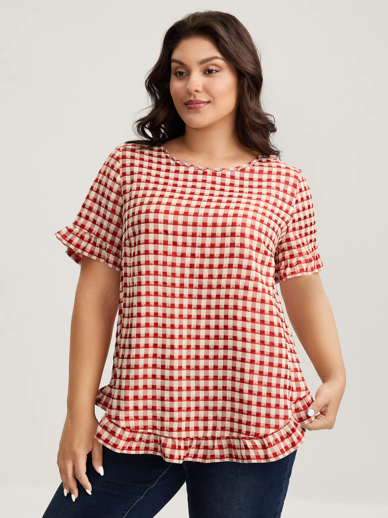 BLOOMCHIC Plus Size Boho Blouse for Women [M-6X] - Printed Blouse with Button Back Detail,Lightweight Casual Chic Shirt, Flattering Fit for Everyday & Vacation Wear,Summerfinds