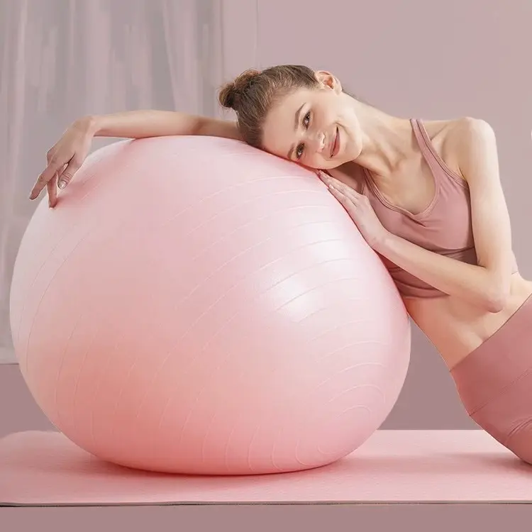Premium Anti-Burst Yoga Ball – Thickened Fitness & Birthing Ball for Pregnancy, Balance & Sensory Training