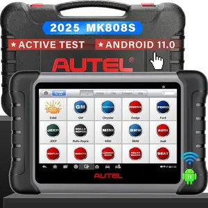 Autel Scanner MaxiCOM MK808S: 2025 Bidirectional Tool as MK808BT Pro MX808S M808Z, Function as MaxiCheck MX900, 28+ Service, Active Test, All System Diagnose, Injector Coding, FCA Autoauth Android 11 Car Battery Tester Car Relay Tester