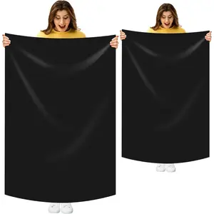 2 Pack Extra Large Silicone Mat Place Mats Table Protector Craft Heat Resistant Mat for Kitchen, Painting(Black,24 x 36 Inches)