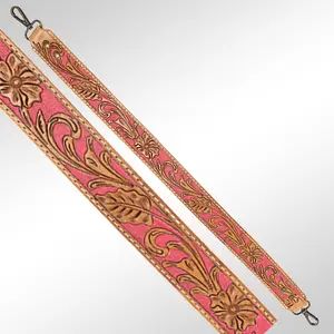 American Darling Hand Tooled Genuine Leather Crossbody Handle Strap for Bags Phone Keychain Wallet Purse Clutch Cellphone