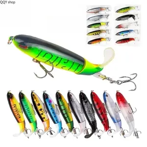 5/10Pcs 10cm 13.5g Whopper Plopper Lure,  Simulation Swimbait with Sharp Hooks,fishing bait lures girl Realistic Artificial Hard Fishing Bait, High Fish Attracting Design, Durable Outdoor Fishing Accessory for Freshwater and Saltwater Anglin
