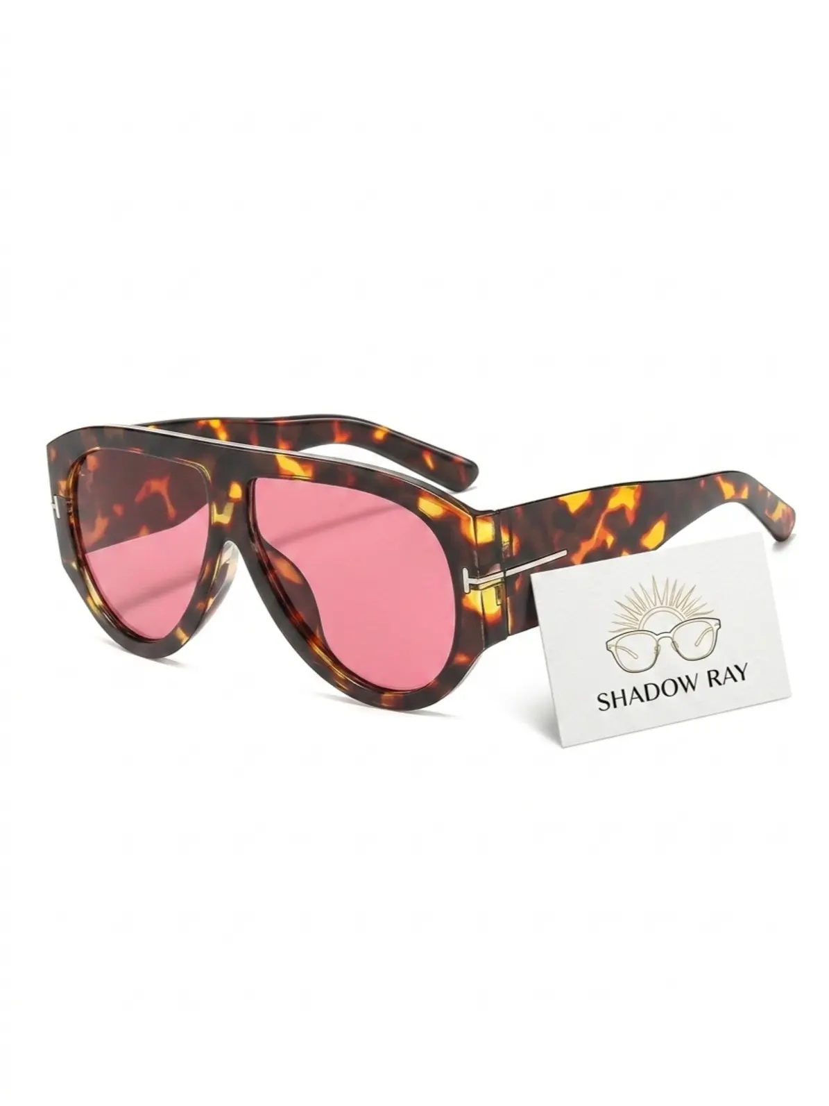 Vintage Aviator Sunglasses for Women | Fashion Oversized Tortoise Shell Frame Pink Gradient Lens UV400 Designer Inspired Eyewear over  es tech eunoia uv 400 cheap cool aura wear men women- classic sun  yellow tint futuristic double driving photo glasses