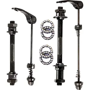 Quick Release Bicycle Hub, Bike Front Rear Axle Hollow Shaft Set Replacement for Road Bike, Mountain Bike, MTB, BMX