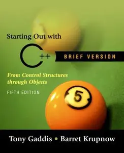 USED Book - Starting out with C++ Brief (5th Edition) by Tony Gaddis (Paperback) - english