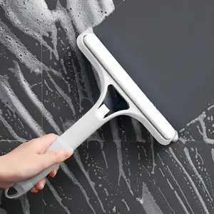 3-in-1 Window Cleaning Tool with Built-in Spray – All-in-One Glass Cleaner, Squeegee & Scrubber for Home Windows, Mirrors & Car Windshields