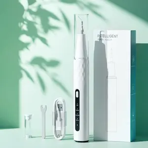 Electric Scaler, Smart Ultrasonic Tooth Cleaner with HD Camera & App, Professional Plaque Remover for Teeth Cleaning, 4 Cleaning Modes, Helps Reduce Tartar and Bad Breath - Home Dental Care Device, Smart Tooth Cleaner