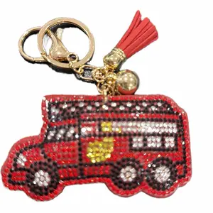 LGS Charms - One of a Kind - Rhinestone Keychain Fashion Accessory with Tassel