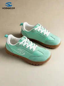 Hobibear Spring Fall Luxury Women's Casual Shoes, Men's Wear-Resistant Anti-Slip Lightweight Sports Shoes, PU Leather, All Seasons