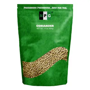 NPG Coriander Seed 16 Oz, Whole Cilantro Seeds for Cooking & Seasoning, Spice for Indian & Middle Eastern Cuisine, Fresh Citrus Aroma, Non-GMO