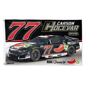 Carson Hocevar #77 Chili's Nascar Car Racing 3x5 FT Flag Wall Home Great Banner