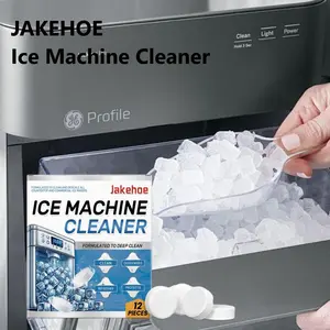 Ice Machine Cleaner Tablet, 12pcs/box Ice Machine Cleaner, Household Cleaning Tablet for Ice Maker, Kitchen Cleaning Supplies