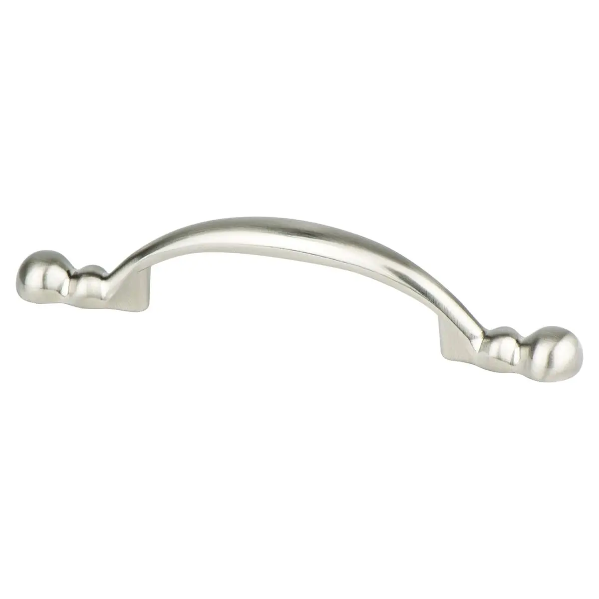 Berenson 0924-1BPN-P 3 in. Traditional Advantage Four CC Brushed Nickel Rounded End Pull