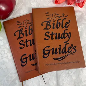 66-Page Bible Study Guide & Devotional Journal PU Leather Cover ESV Journaling for Women Men Brown Prayer Notes Daily Reflections Spiritual Growth Notebook Christian Gift