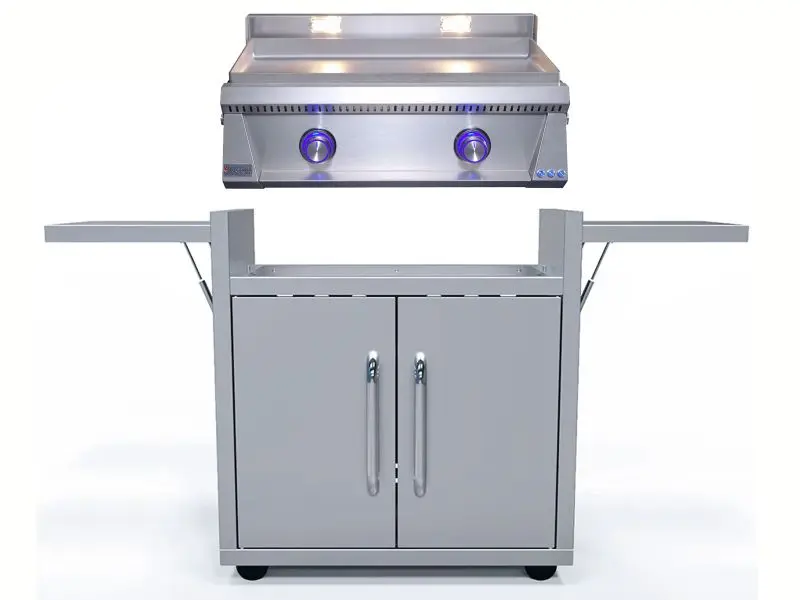 Le Griddle Pro Series 75 30-Inch 2-Burner Gas Griddle with Lights - 6mm Plate