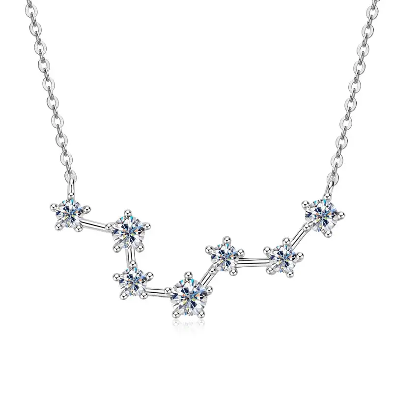 Aura Belle™ Big Dipper Pendant Necklace – Celestial Elegance in 925 Sterling Silver