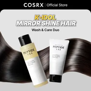 [COSRX Official] PEPTIDE-132 Hair Solution Mirror Glow Duo, Shampoo & Treatment