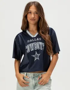 ICER BRANDS DALLAS COWBOYS Fight Song Womens Crop Mesh Jersey