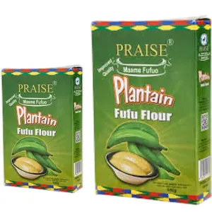 Praise Plantain Fufu Flour - Mama Fufuo - High-Quality Plantain-Based Fufu Mix for Cooking