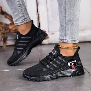 Ubetif Women's Fashionable Mesh Breathable Lightweight Sneakers, Casual Comfortable Sports Running Shoes, All-match Basic Shoes for Daily Wear, Athletic Running Shoes