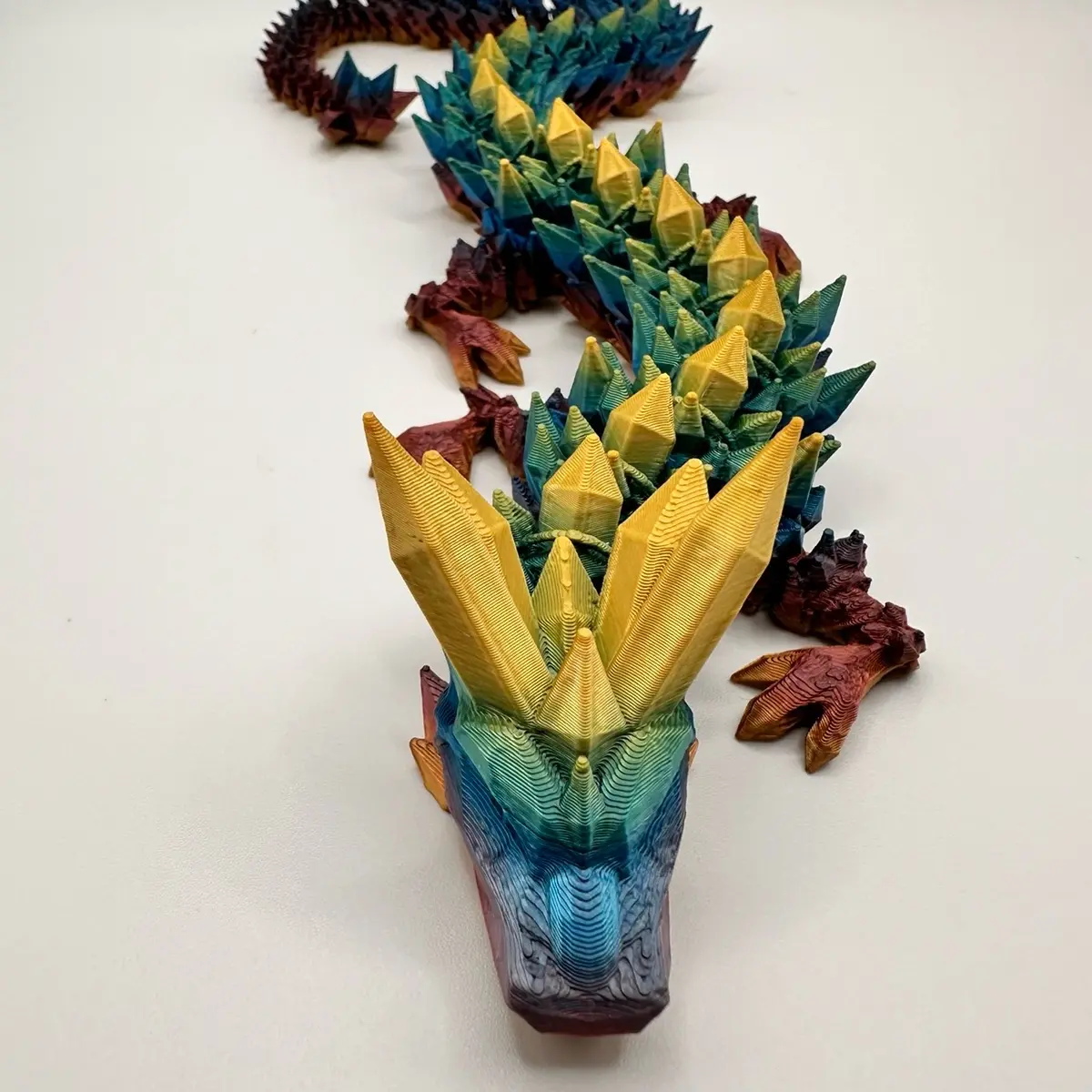 3D Printed Crystal Dragon 15 in