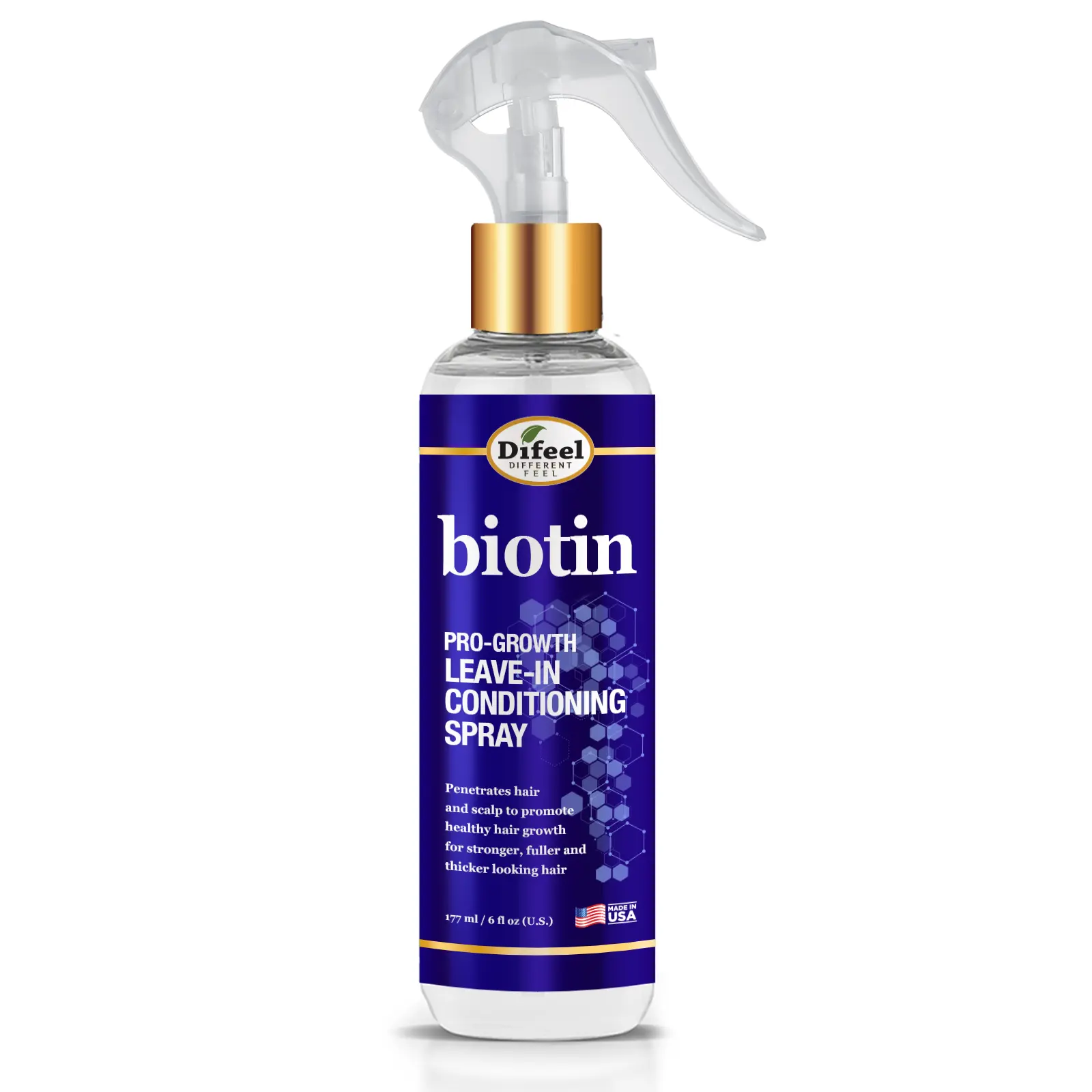 Difeel Elevated Biotin Leave-In Conditioner 8 oz – Nourishing Hair & Scalp Conditioning Treatment
