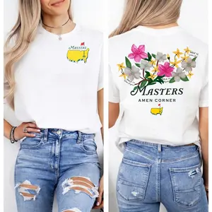 Masters Amen Corner Golf T-Shirt - Augusta Flower Hole 11 12 13 Graphic Tee - Iconic 2026 Tournament Inspired Trendy Streetwear - Unisex Casual Shirt