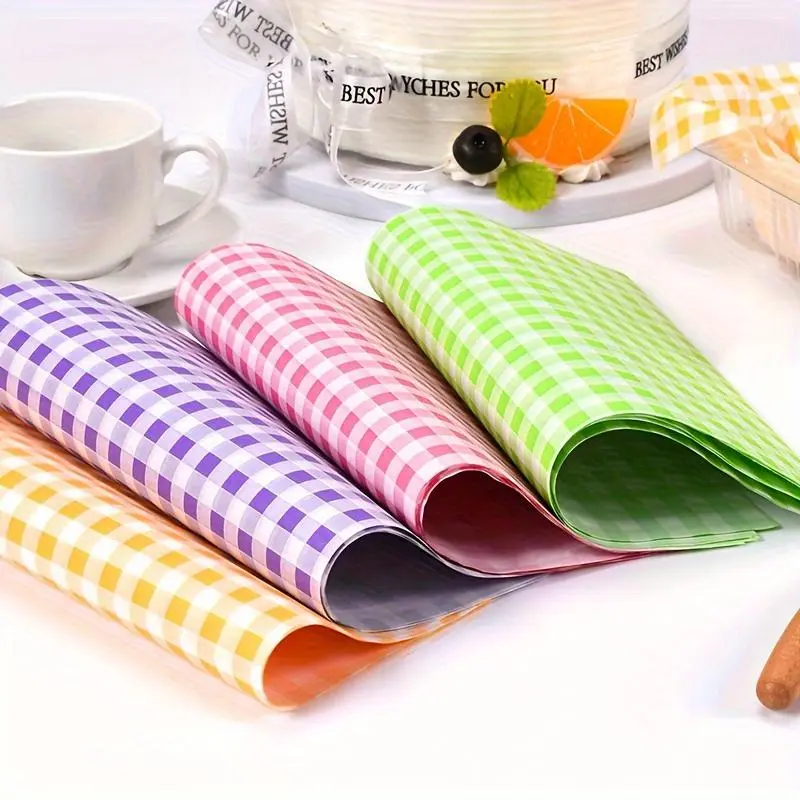 100 Sheets, Wax Paper Sheets, Grease Resistant Food Wrapping Paper, Disposable Food Wrappers, For Sadnwich, Hamburger, Fried Chicken, And More, Kitchen Gadgets, Kitchen Stuff, Kitchen Accessories, Kitchenware